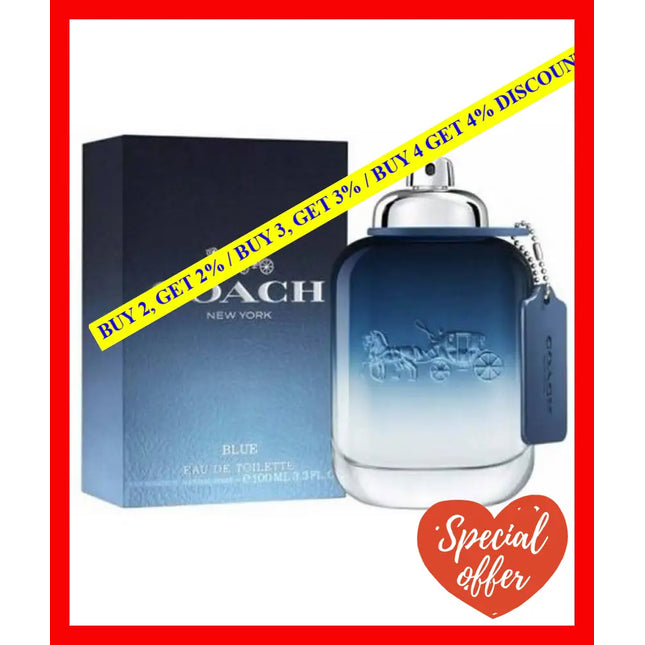 Coach New York Eau De Toilette Spray 2.0 Oz 60 Ml For Men (3386460086332)