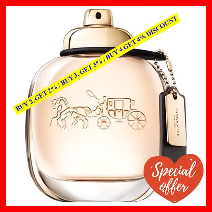 Coach New York For Women Edt Spray Tester York/Coach Eau De Toilette 3.0 Oz (90 Ml) (Women)