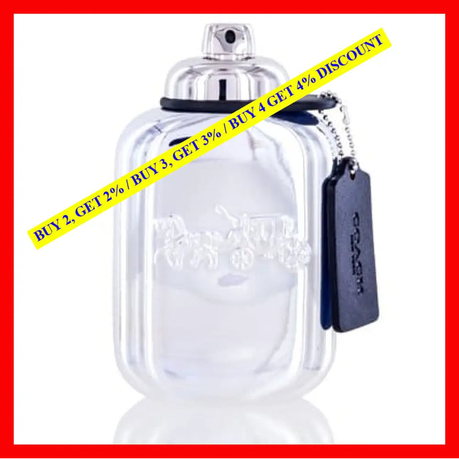 Coach Platinum For Men Eau De Parfum Spray Tester 3.3 Oz (100 Ml) (Men)