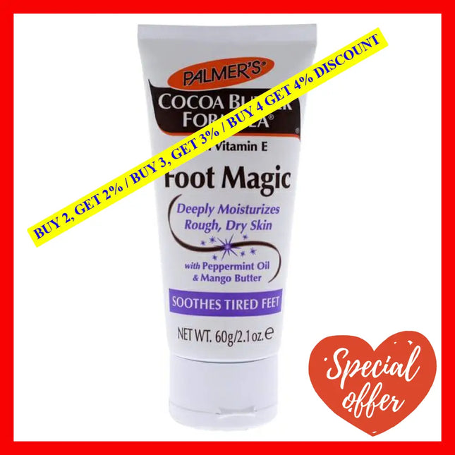 Cocoa Butter Foot Magic Cream By Palmers For Unisex - 2.1 Oz