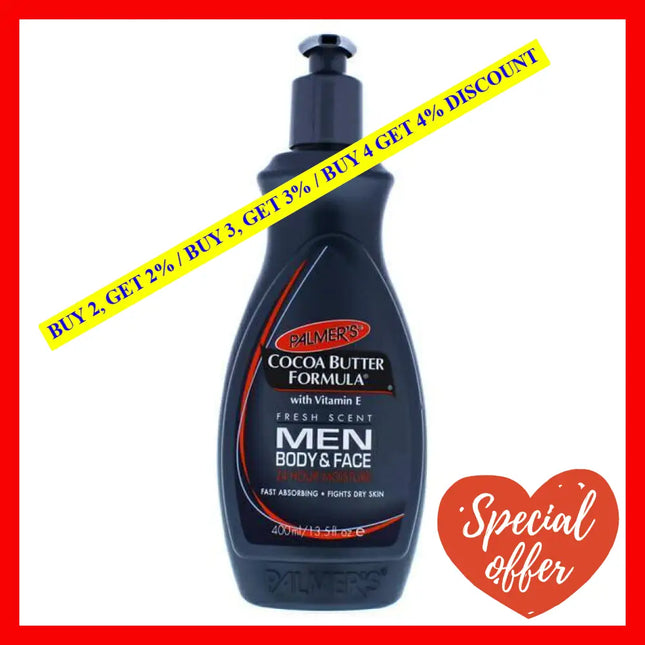 Cocoa Butter Men Body And Face Lotion By Palmers For - 13.5 Oz