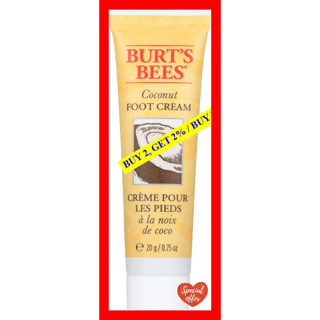 Coconut Foot Cream By Burts Bees For Unisex - 0.75 Oz