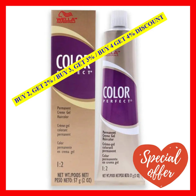 Color Charm Permanent Hair Gel - 5A Light Ash Brown By Wella For Unisex 2 Oz