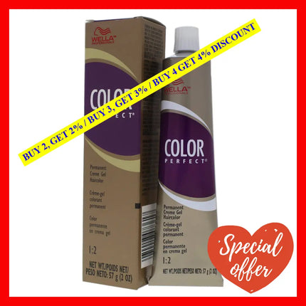 Color Charm Permanent Hair Gel - 9A Pale Ash Blonde By Wella For Unisex 2 Oz