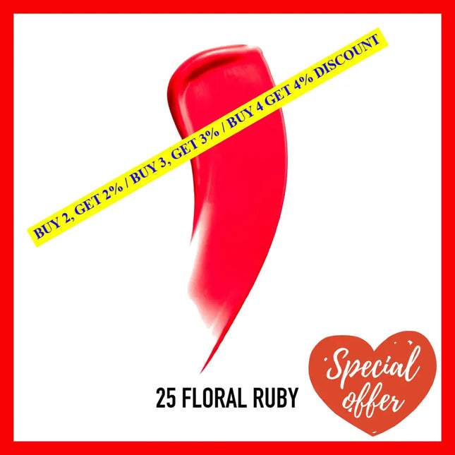 Color Elixir Honey Lacquer - 25 Floral Ruby By Max Factor For Women 0.12 Oz Lipstick