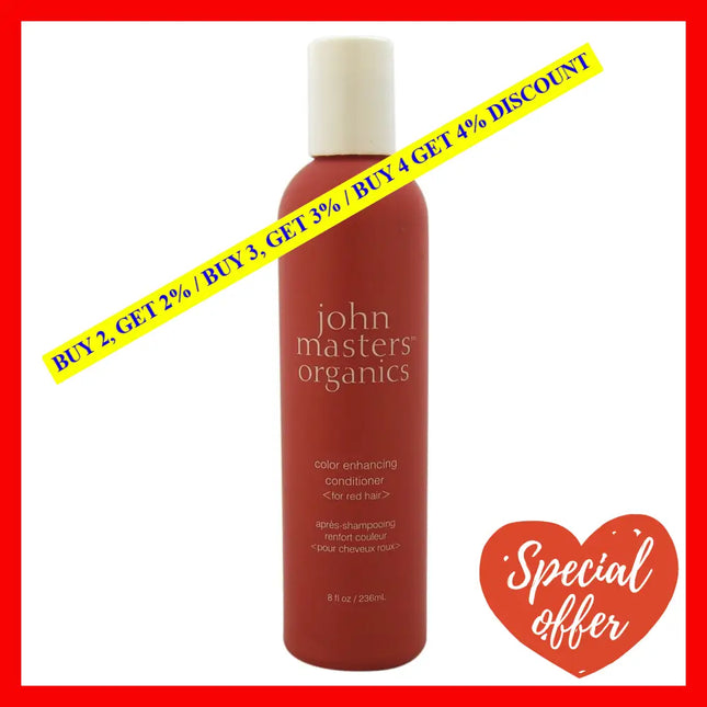 Color Enhancing Conditioner - Red By John Masters Organics For Unisex 8 Oz