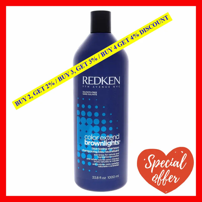 Color Extend Brownlights Blue Toning Shampoo By Redken For Unisex - 33.8 Oz