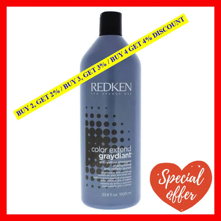 Color Extend Graydiant Anti-Yellow Shampoo By Redken For Unisex - 33.8 Oz