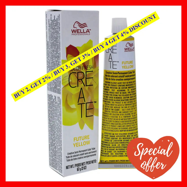 Color Fresh Create Semi-Permanent - Future Yellow By Wella For Unisex 2 Oz Hair