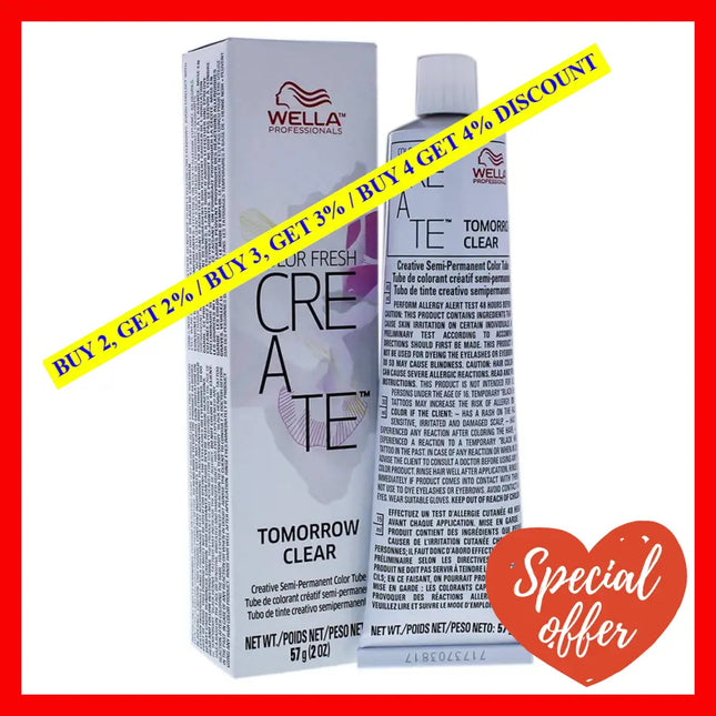 Color Fresh Create Semi-Permanent - Tomorrow Clear By Wella For Unisex 2 Oz Hair