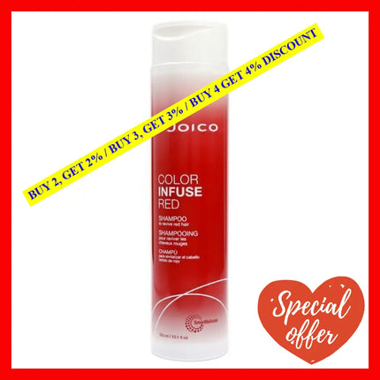 Color Infuse Red Shampoo By Joico For Unisex - 10.1 Oz