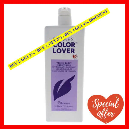 Color Lover Volume Boost Conditioner By Framesi For Unisex - 33.8 Oz