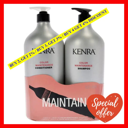 Color Maintenance Duo By Kenra For Unisex - 2 X 33.8 Oz Shampoo And Conditioner