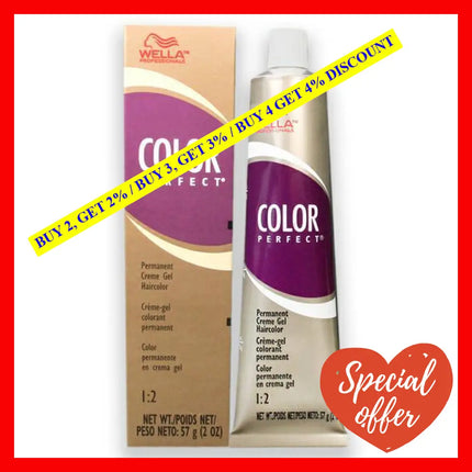 Color Perfect Permanent Creme Gel Hair - Bb Blonding Booster By Wella For Unisex 2 Oz