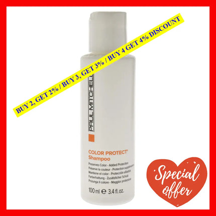Color Protect Daily Shampoo By Paul Mitchell For Unisex - 3.4 Oz
