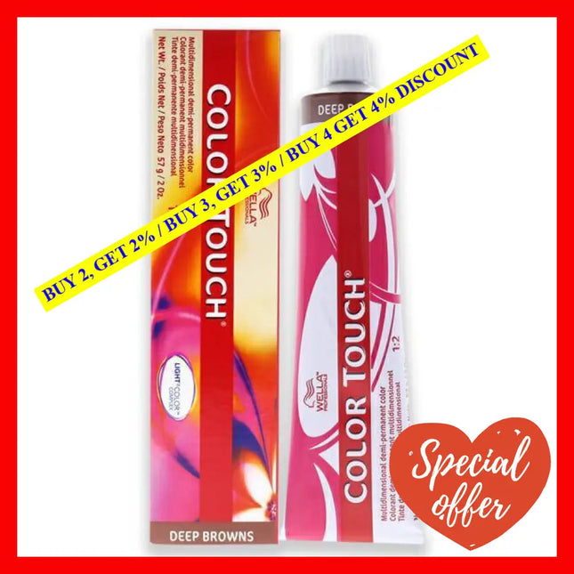 Color Touch Demi-Permanent - 10 73 Lightest Blonde-Brown Gold By Wella For Unisex 2 Oz Hair