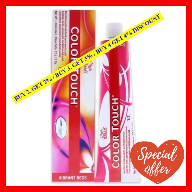 Color Touch Demi-Permanent - 4 5 Medium Brown-Red-Violet By Wella For Unisex 2 Oz Hair