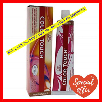 Color Touch Demi-Permanent - 4 6 Medium Brown-Violet By Wella For Unisex 2 Oz Hair