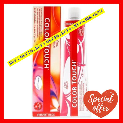 Color Touch Demi-Permanent - 44 65 Intense Medium Brown-Violet Red-Violet By Wella For Unisex 2 Oz