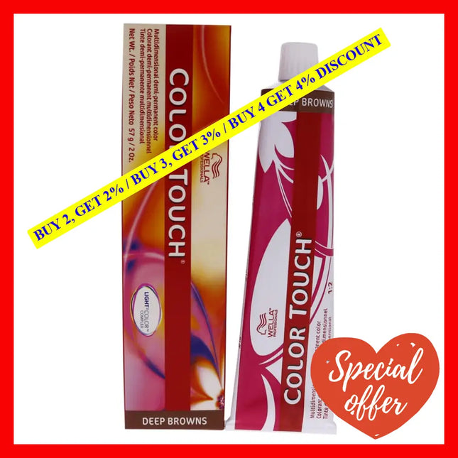 Color Touch Demi-Permanent - 5 73 Light Brown-Brown Gold By Wella For Unisex 2 Oz Hair