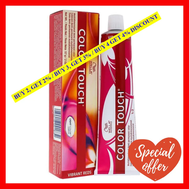 Color Touch Demi-Permanent - 6 47 Dark Blonde-Red Brown By Wella For Unisex 2 Oz Hair