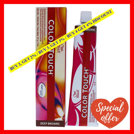 Color Touch Demi-Permanent - 6 77 Dark Blonde-Intense Brown By Wella For Unisex 2 Oz Hair