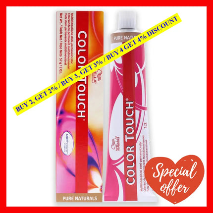 Color Touch Demi-Permanent - 7 03 Medium Blonde-Natural Gold By Wella For Unisex 2 Oz Hair