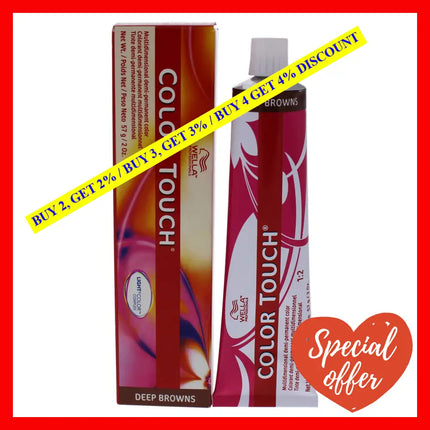 Color Touch Demi-Permanent - 7 73 Medium Blonde-Brown Gold By Wella For Unisex 2 Oz Hair