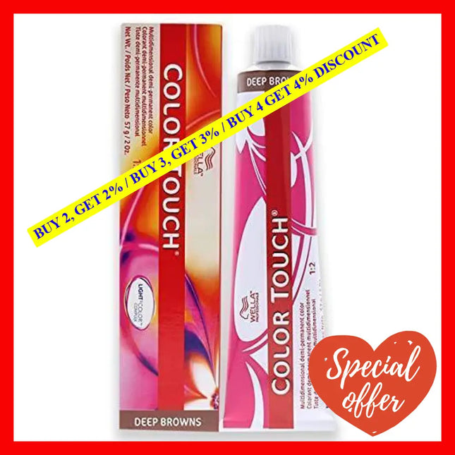 Color Touch Demi-Permanent - 8 73 Light Blonde-Brown Gold By Wella For Unisex 2 Oz Hair