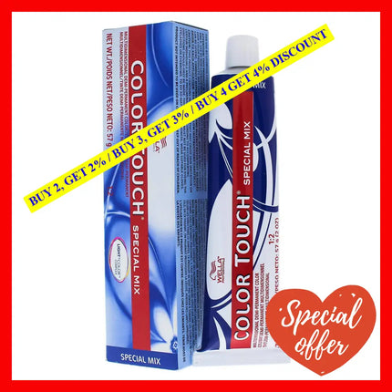 Color Touch Special Mix Demi-Permanent - 0 45 Red Red-Violet By Wella For Unisex 2 Oz Hair