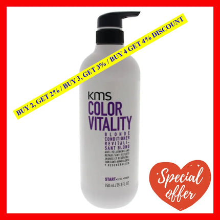 Color Vitality Blonde Conditioner By Kms For Unisex - 25.3 Oz