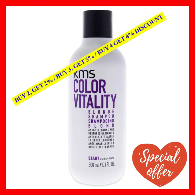 Color Vitality Blonde Shampoo By Kms For Unisex - 10.1 Oz