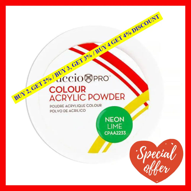 Colour Acrylic Powder - Neon Lime By Cuccio Pro For Women 1.6 Oz