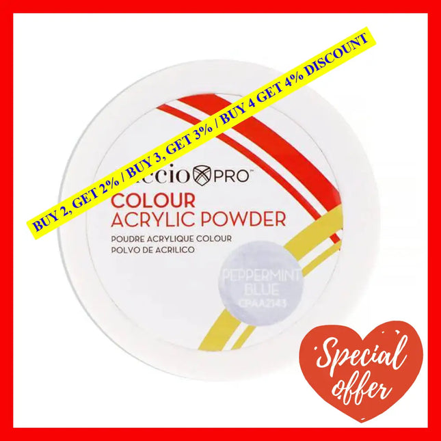 Colour Acrylic Powder - Peppermint Blue By Cuccio Pro For Women 1.6 Oz