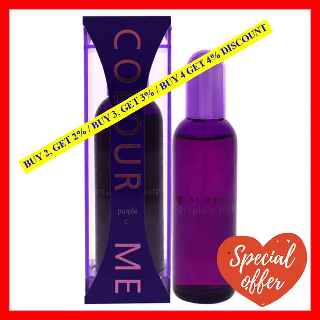 Colour Me Purple By Milton-Lloyd For Women - 3.4 Oz Edp Spray