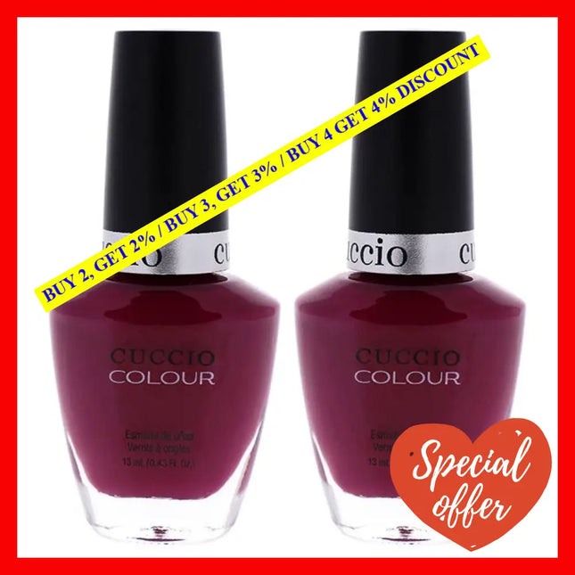 Colour Nail Polish - Heart And Seoul By Cuccio For Women 0.43 Oz Pack Of 2