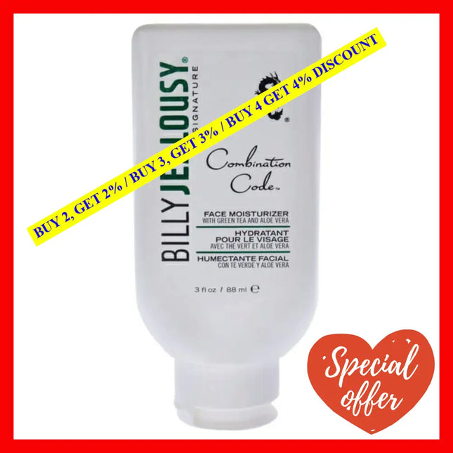 Combination Code Face Moisturizer By Billy Jealousy For Men - 3 Oz
