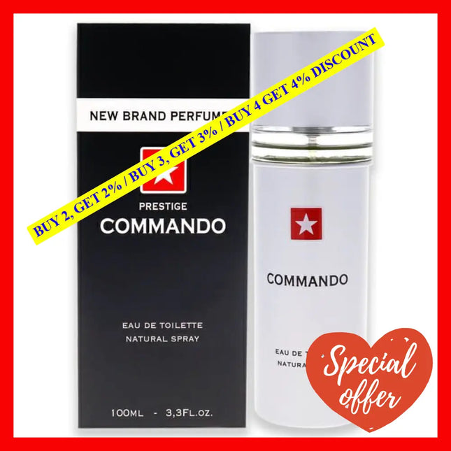 Commando By New Brand For Men - 3.3 Oz Edt Spray