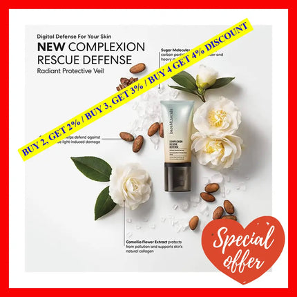 Complexion Rescue Defense Radiant Protective Veil By Bareminerals For Unisex - 1.7 Oz Lotion