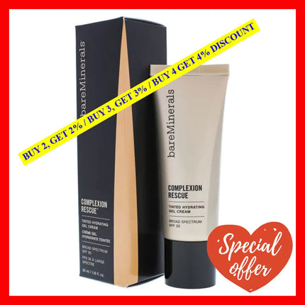 Complexion Rescue Tinted Hydrating Gel Cream Spf 30 - 6.5 Desert By Bareminerals For Women 1.18 Oz