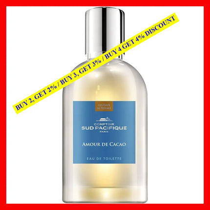 Comptoir Sud Pacifique Amour De Cacao Eau Toilette For Women 3.4 Oz / 100 Ml