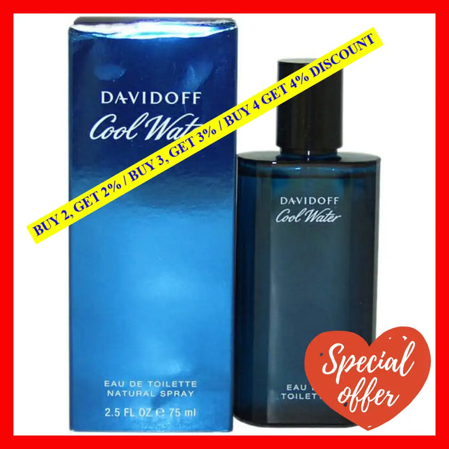 Cool Water By Davidoff For Men - 2.5 Oz Edt Spray (Tester)