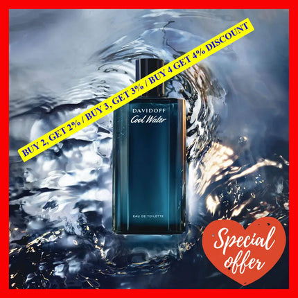 Cool Water By Davidoff For Men - 6.7 Oz Edt Spray