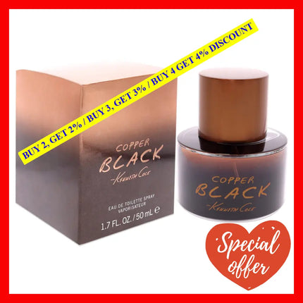 Cooper Black By Kenneth Cole For Men - 1.7 Oz Edt Spray