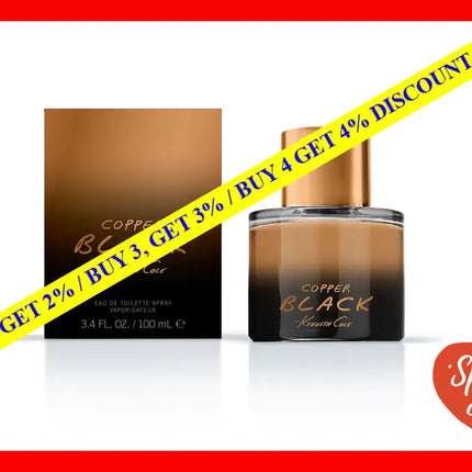 Cooper Black By Kenneth Cole For Men - 3.4 Oz Edt Spray