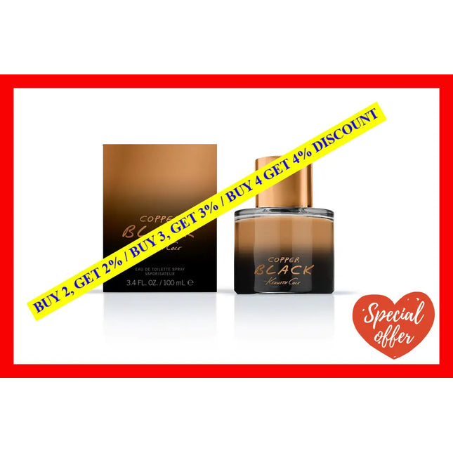 Cooper Black By Kenneth Cole For Men - 3.4 Oz Edt Spray