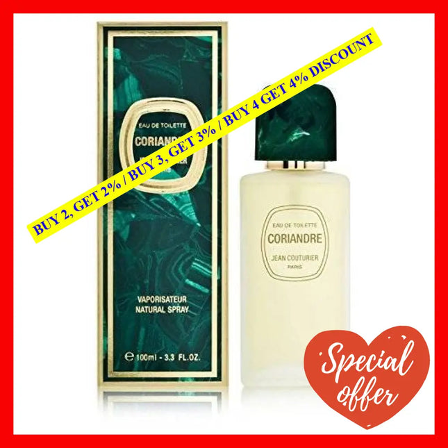 Coriandre By Jean Couturier For Women - 3.3 Oz Edt Spray