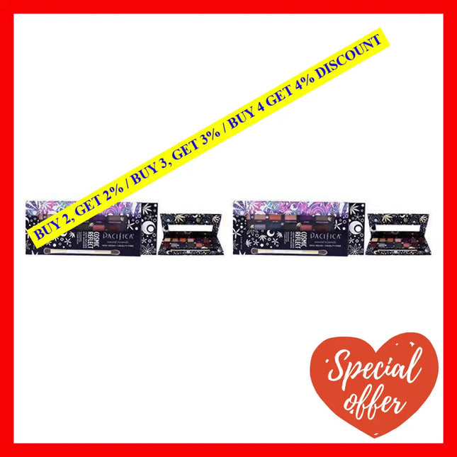 Cosmic Reflect Hemp Infused Eye Shadows By Pacifica For Women - 0.45 Oz Shadow Pack Of 2