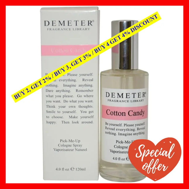 Cotton Candy By Demeter For Women - 4 Oz Cologne Spray