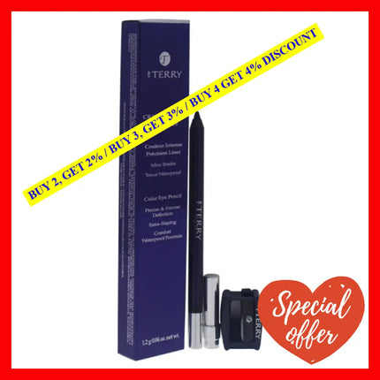 Crayon Khol Terrybly Waterproof Color Eye Pencil - 1 Black Print By By Terry For Women 0.04 Oz